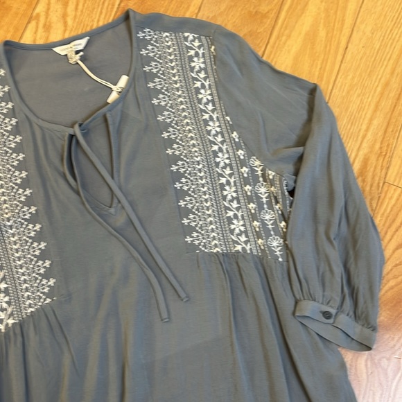 Lucky Brand embroidered boho top - Picture 2 of 8
